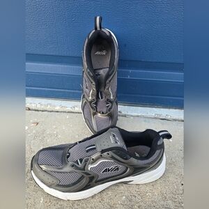 AVIA Men’s Grey and Black Athletic Sneakers